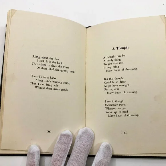 Clouds by Thomas Houston Pargen Poetry HB 1937 First Edition Rare Wayne B. Stone